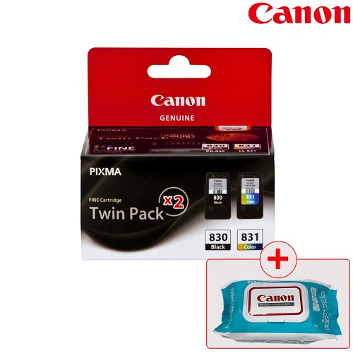 캐논 정품 잉크 PG-830+CL-831 TWIN 검정+컬러 세트